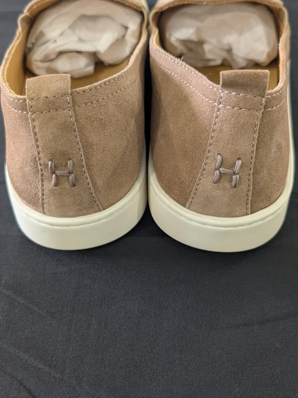 HENDERSON BARACCO Rodi Suede Loafers Men 10 EU 44 Desert Slip On Shoes NWOB